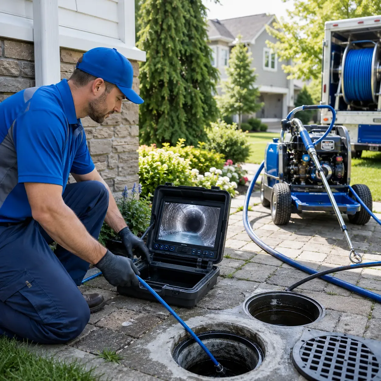Outdoor drain cleaning professionals serving Woodland, IL