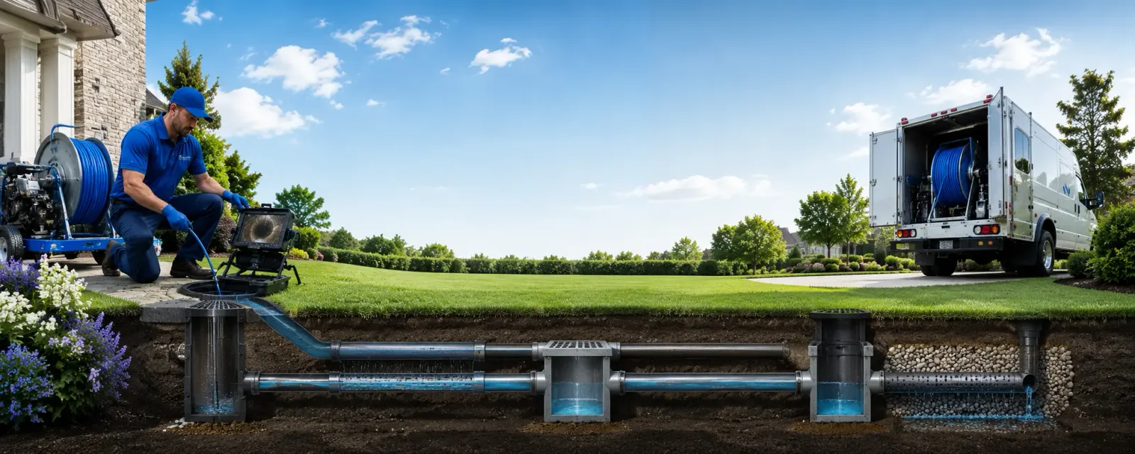 Outdoor drain cleaning information for Woodland, IL